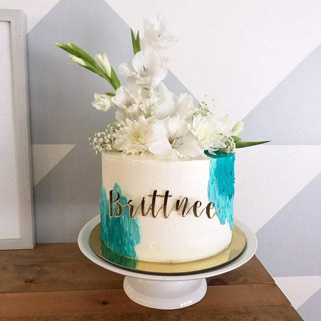 Cake Name Plate