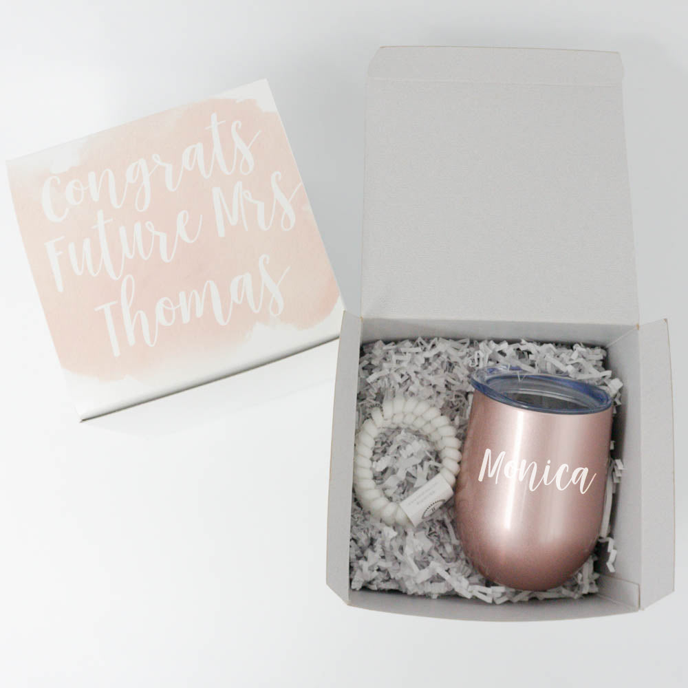 Congrats Future Mrs Pink Engagement Gift Box