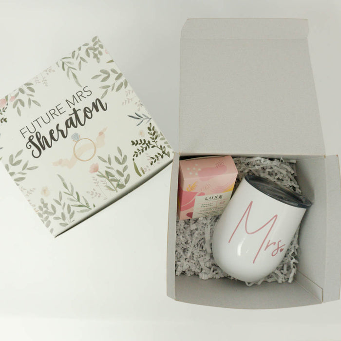 Congrats Future Mrs Greenery Engagement Gift Box