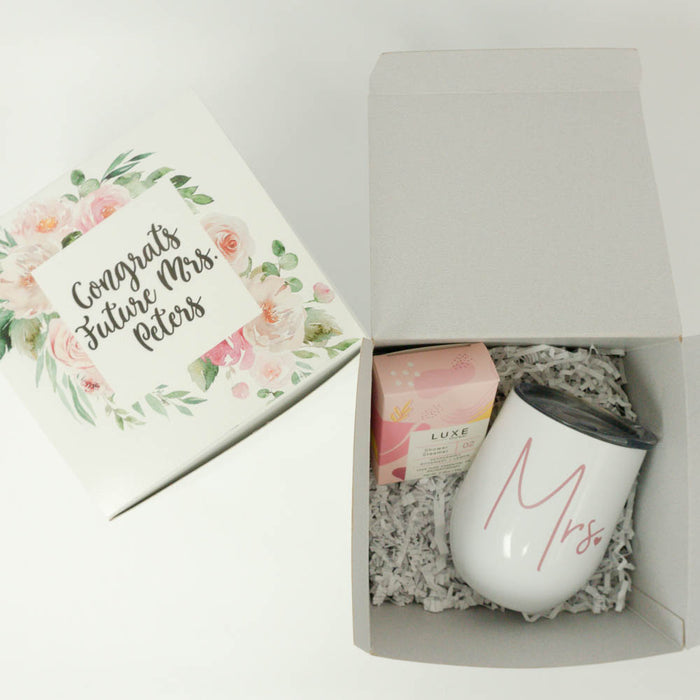 Congrats Future Mrs Floral Engagement Gift Box