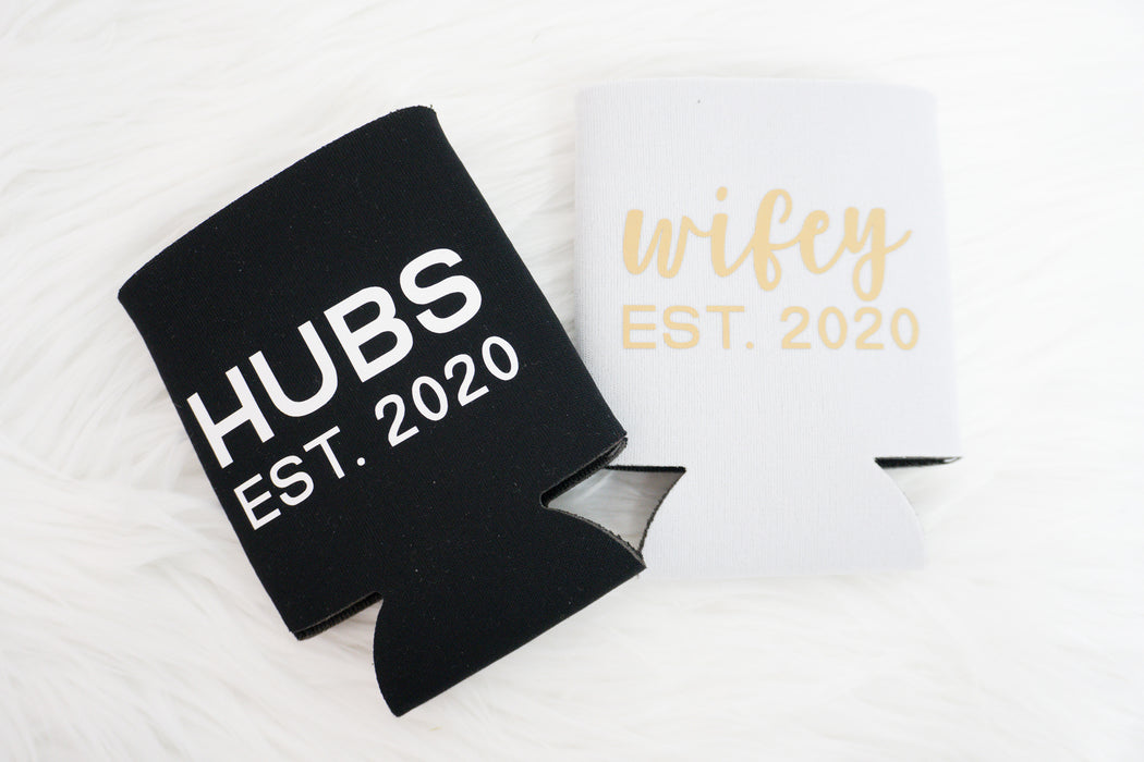 Hubs and Wifey Can Cooler Set