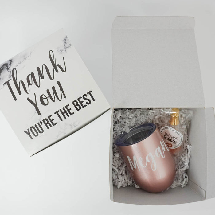 Thank You You're the Best Marble Gift Box