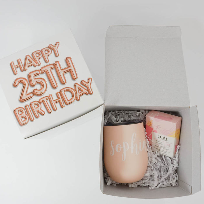 Personalized Year Happy Birthday Balloons Gift Box