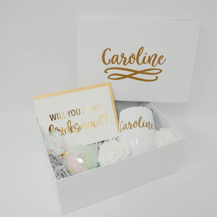 Bridesmaid Proposal Deluxe Gift Box with Bath Bomb