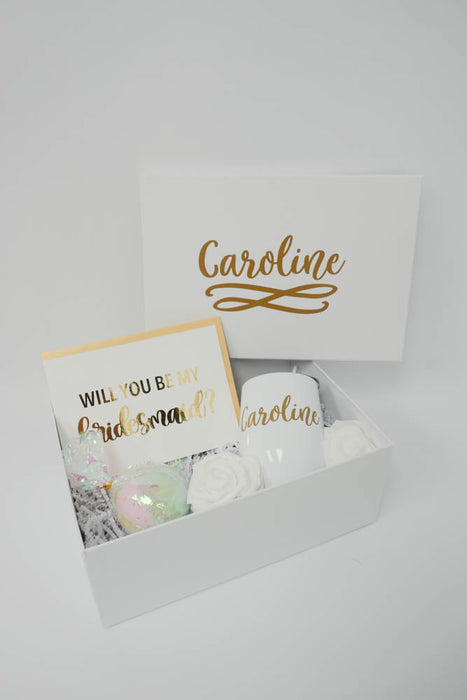 Bridesmaid Proposal Deluxe Gift Box with Bath Bomb
