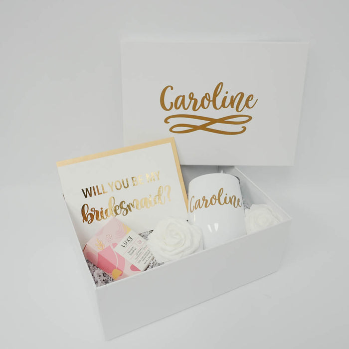 Bridesmaid Proposal Deluxe Gift Box with Shower Steamer
