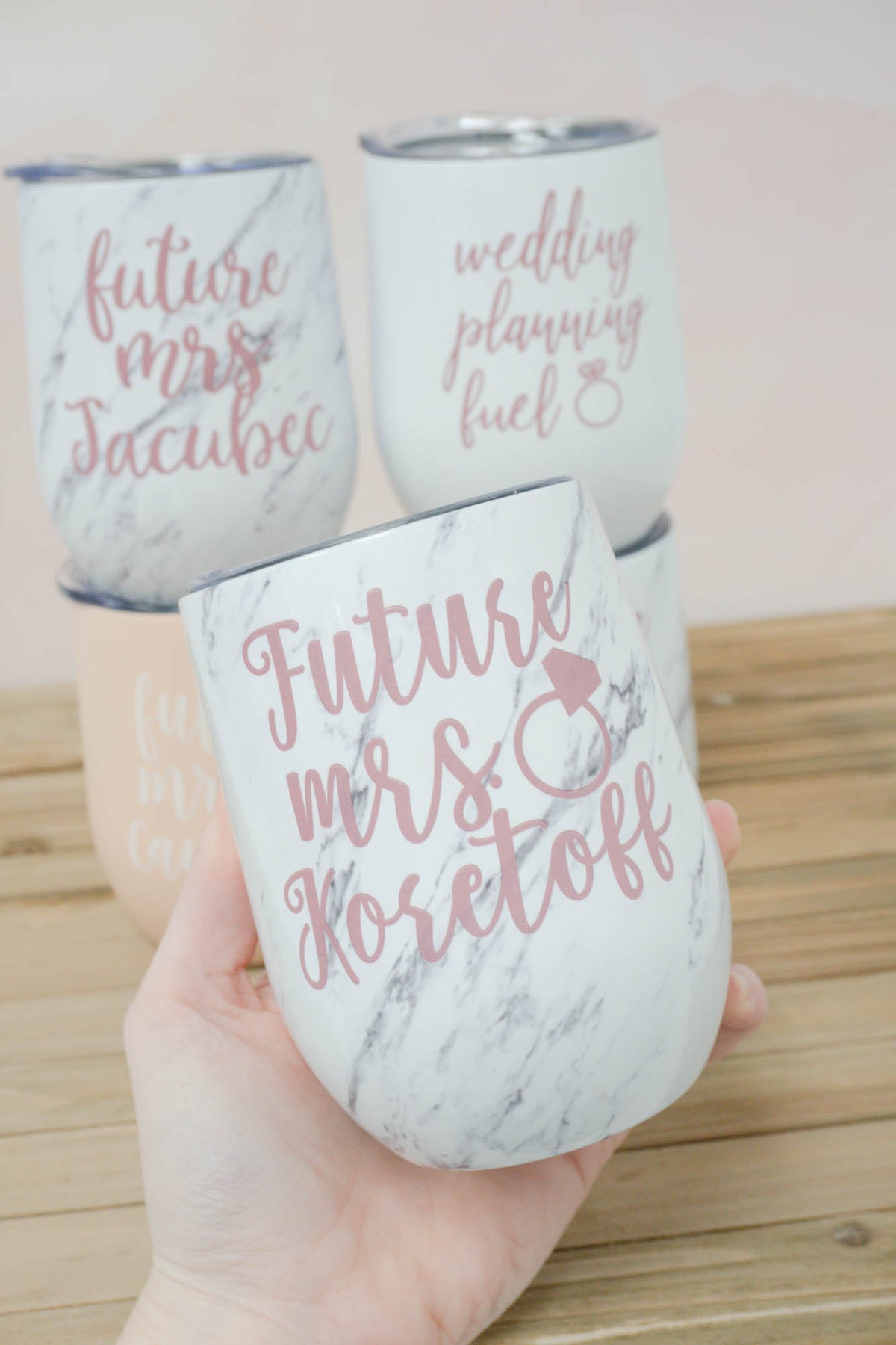 Future Mrs Wine Tumbler in Hope Font