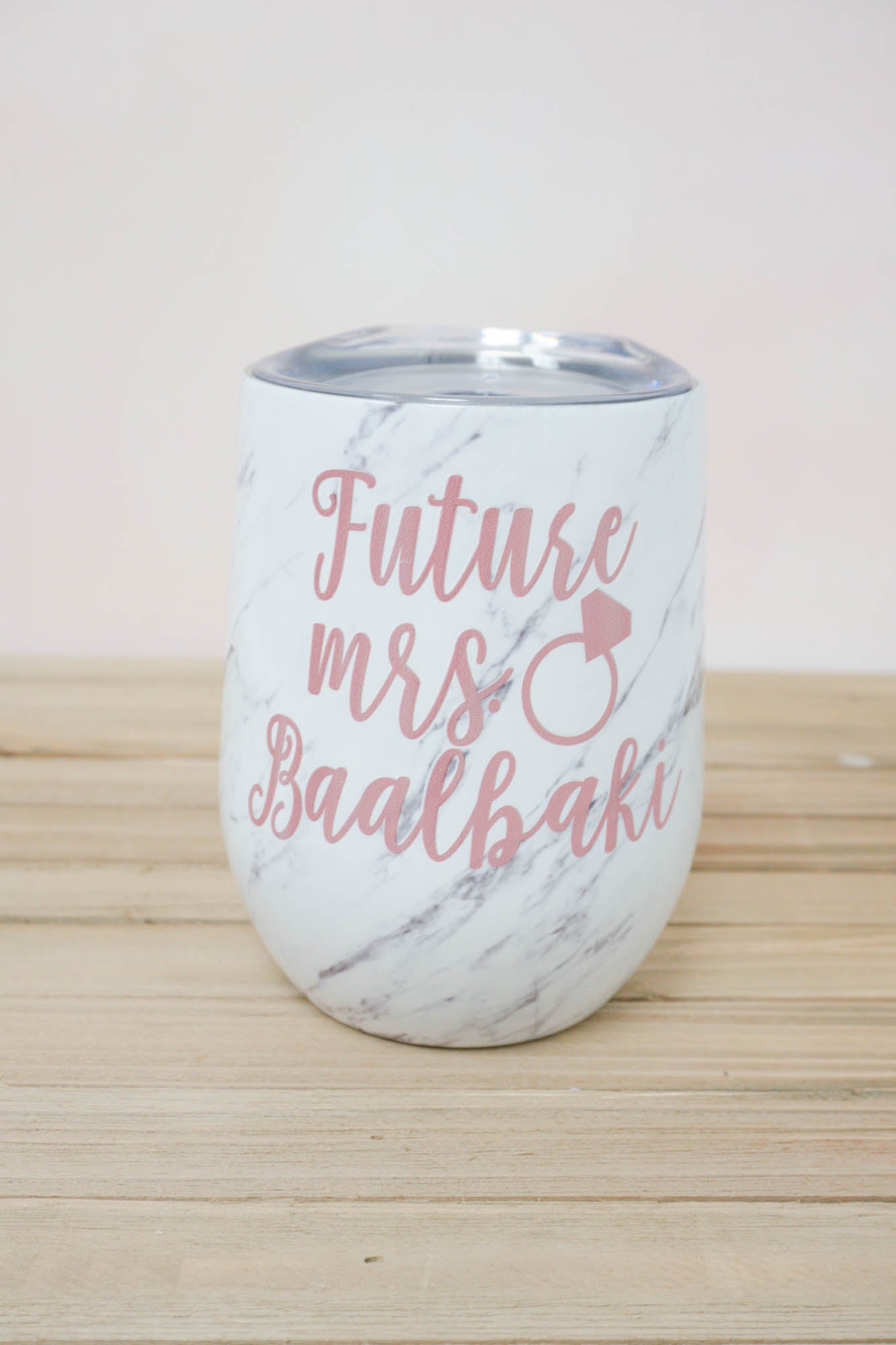 Future Mrs Wine Tumbler in Hope Font