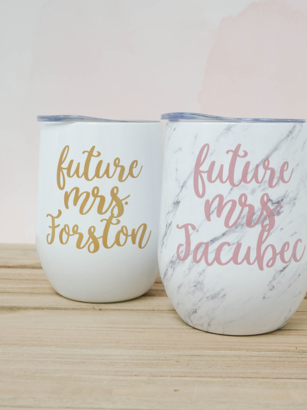 Future Mrs Wine Tumbler in Sofia Font
