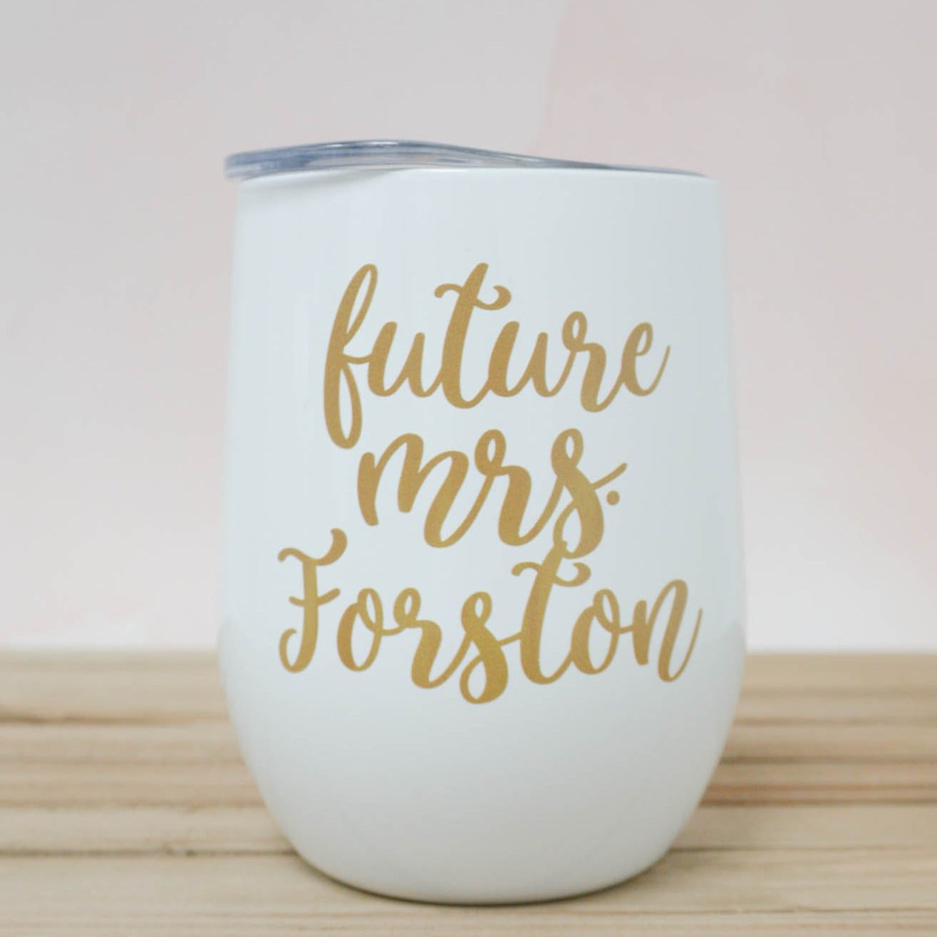 Future Mrs Wine Tumbler in Sofia Font