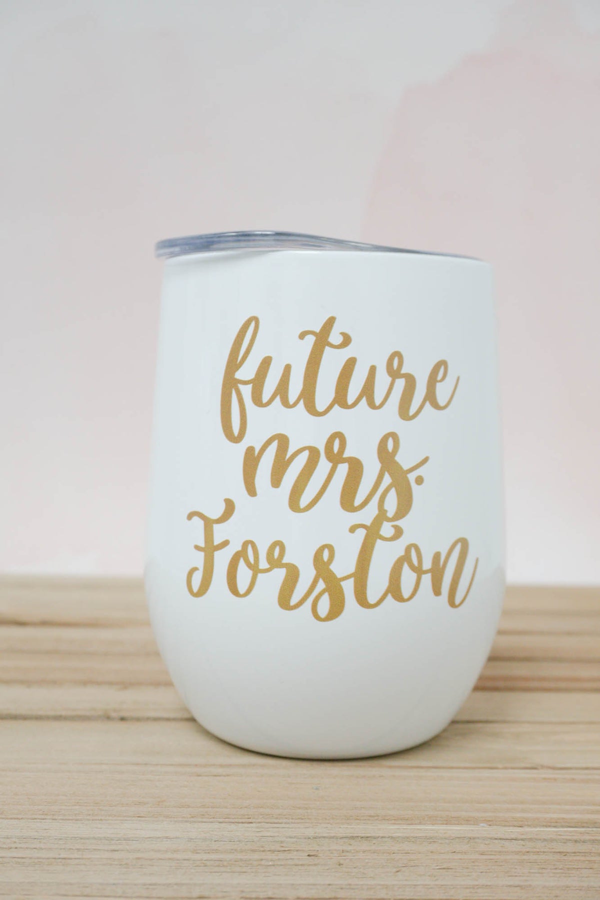 Future Mrs Wine Tumbler in Sofia Font