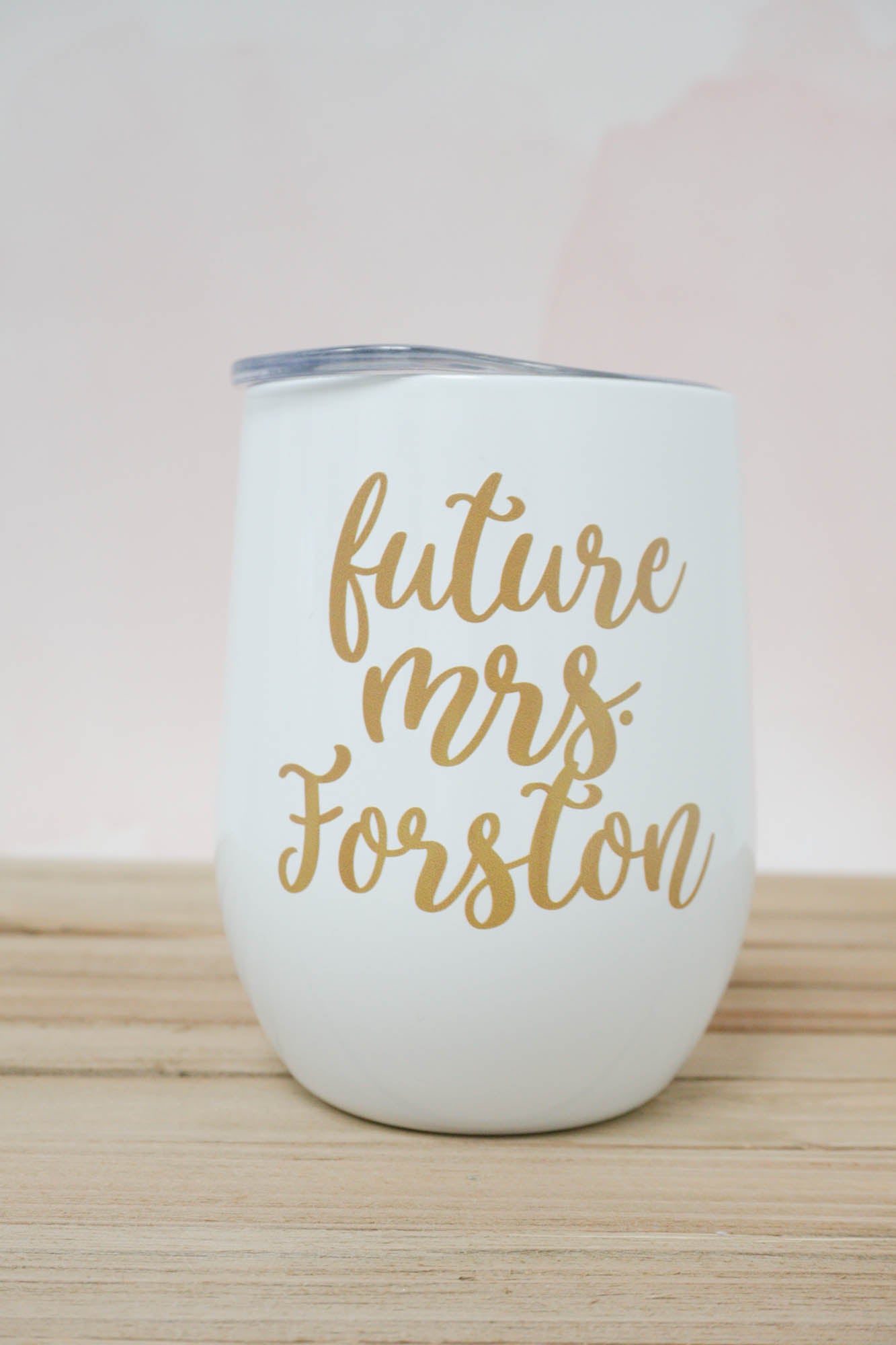 Future Mrs Wine Tumbler in Sofia Font