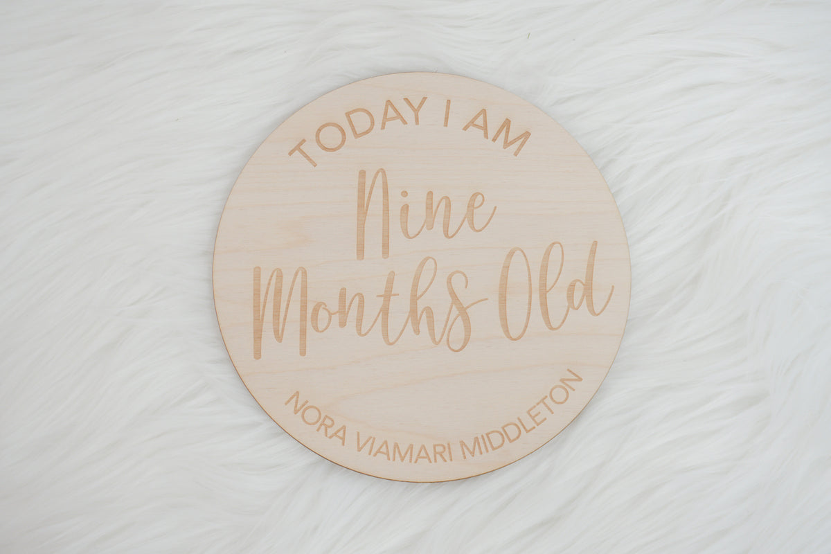 Personalized Milestone Signs for Baby