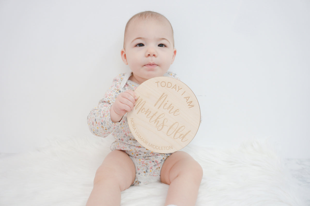 Personalized Milestone Signs for Baby