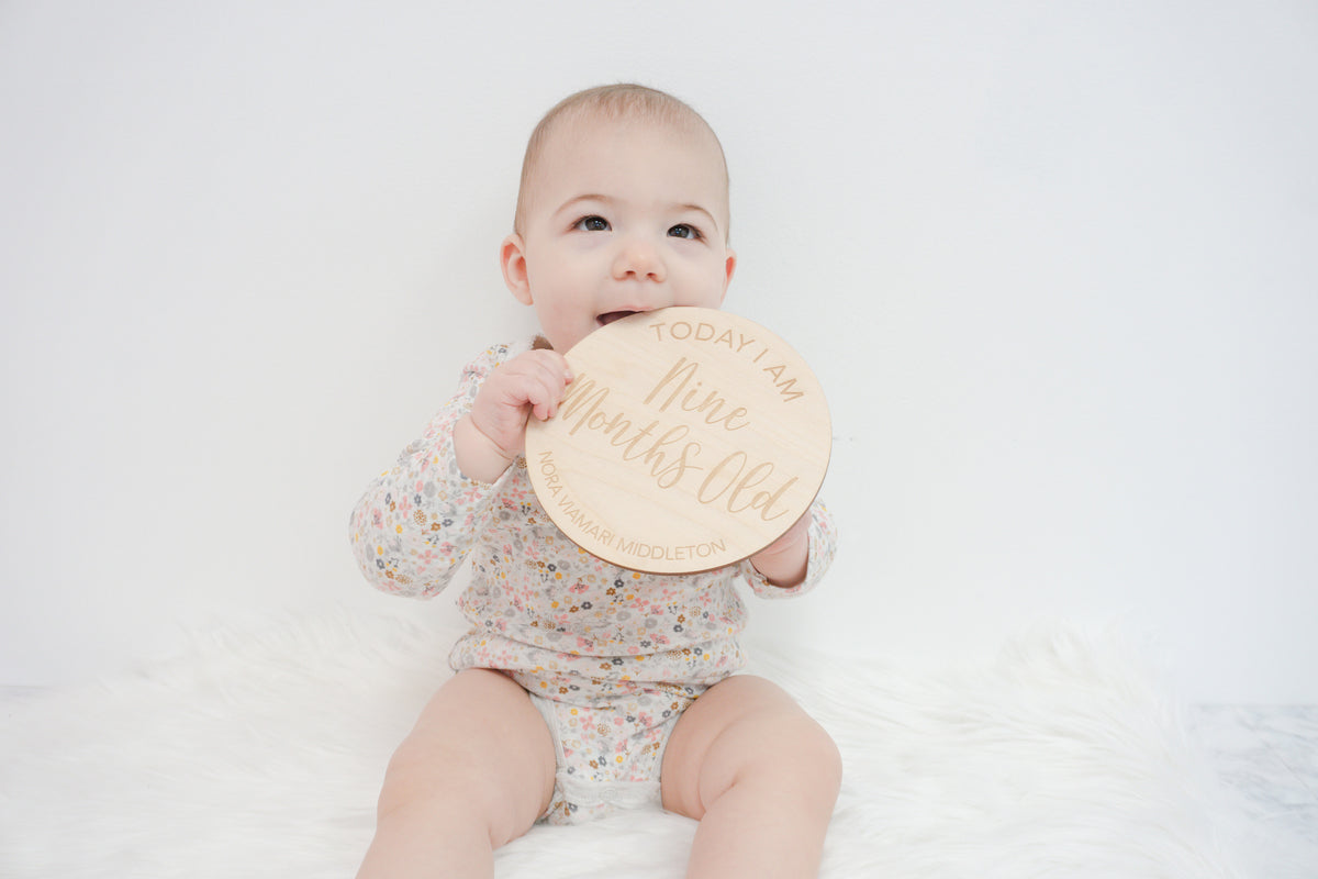 Personalized Milestone Signs for Baby