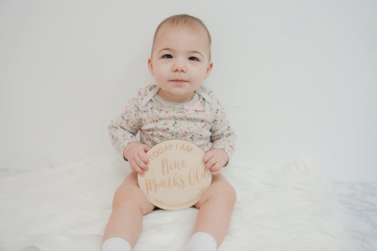 Personalized Milestone Signs for Baby