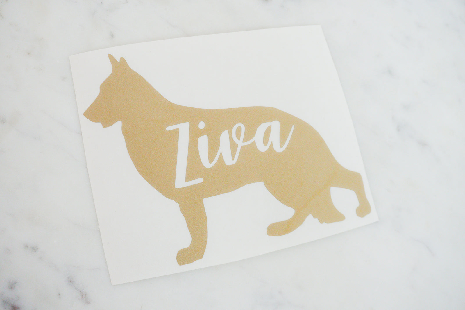 Custom Dog Name Vinyl Decal
