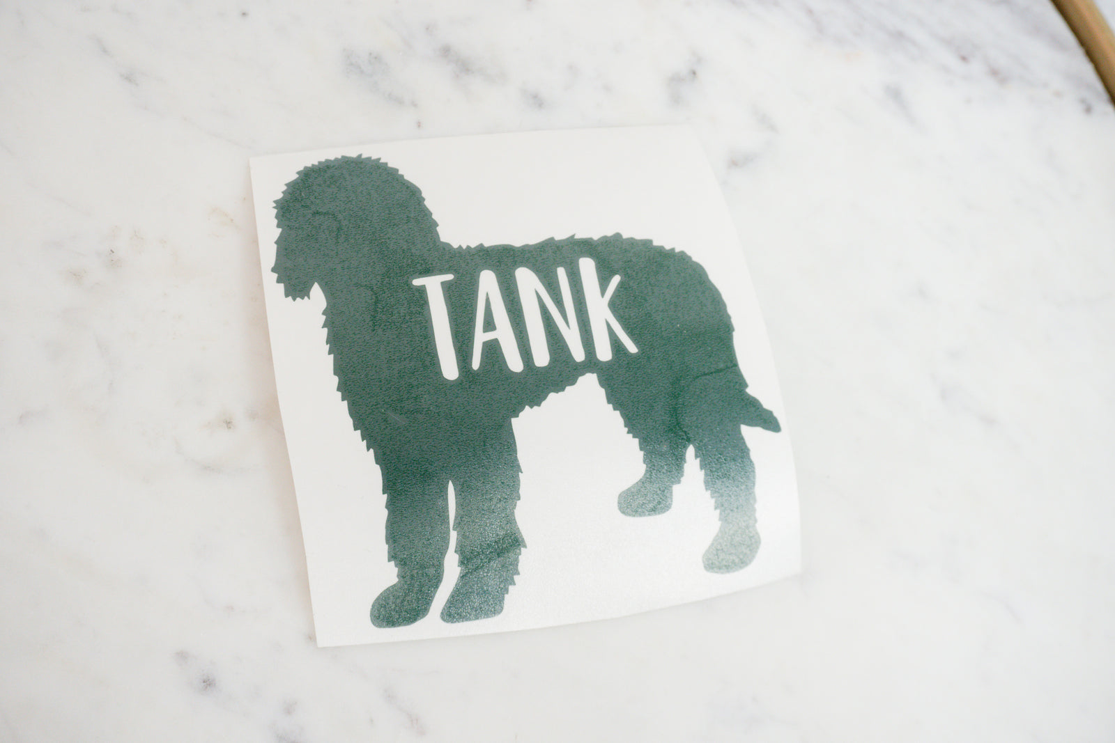 Custom Dog Name Vinyl Decal