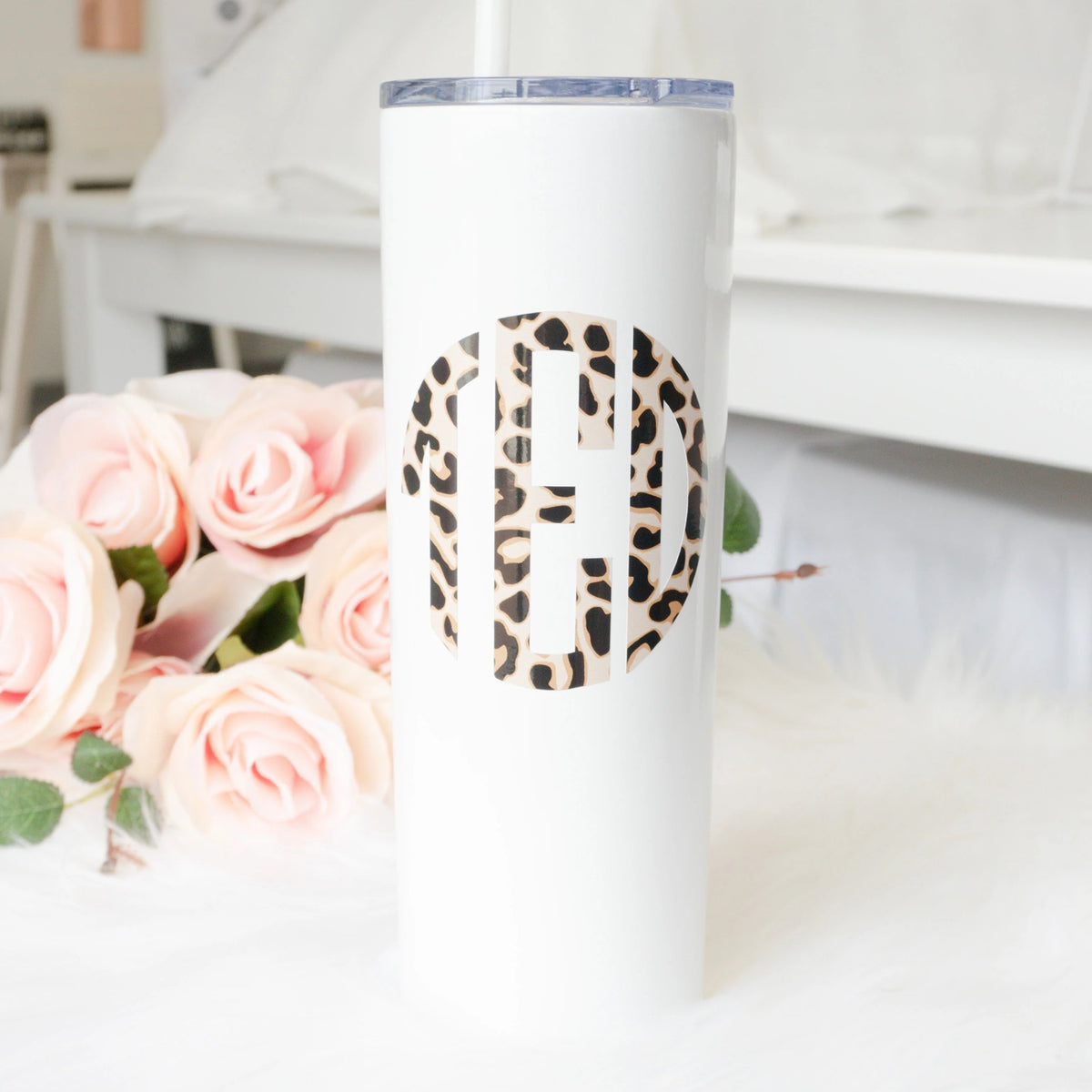 Circle Monogram Tall Tumbler