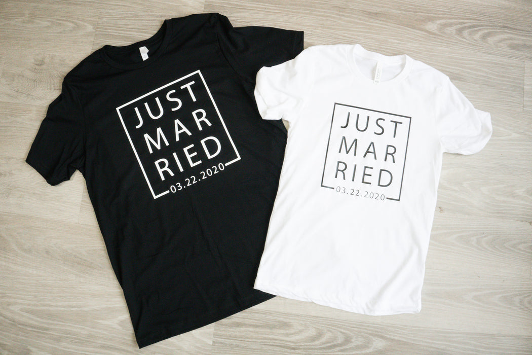 Just Married Shirt Set