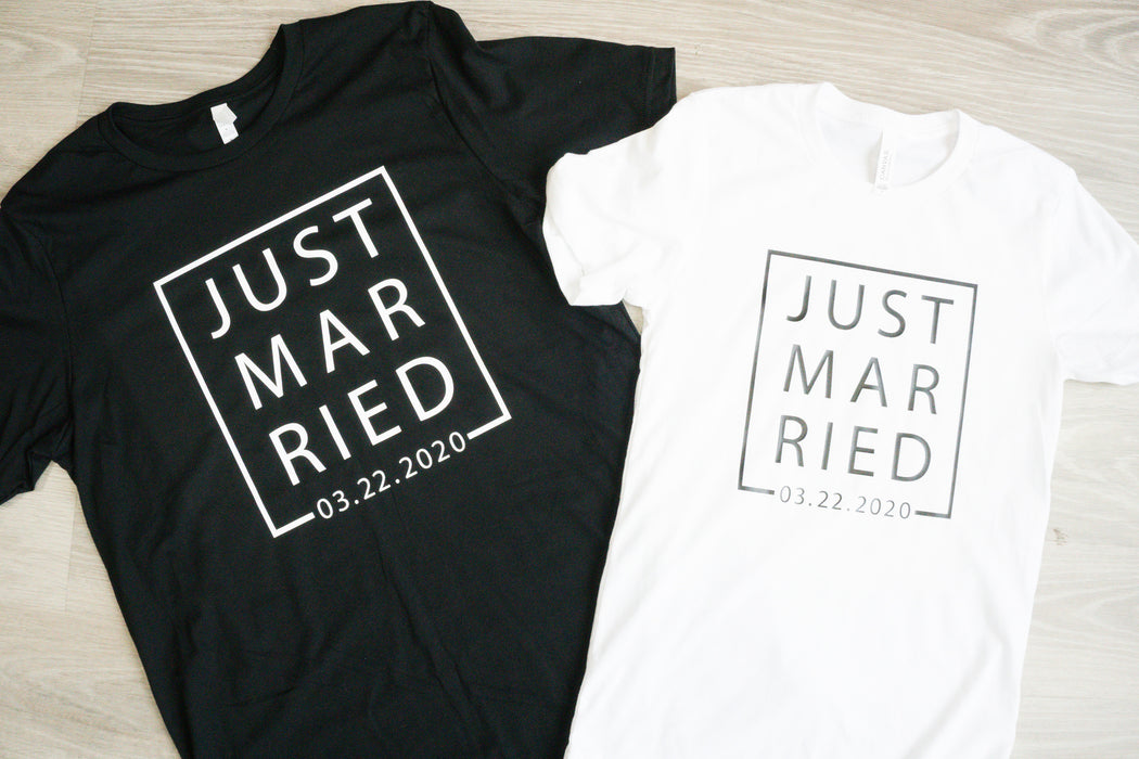 Just Married Shirt Set