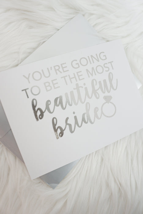 Beautiful Bride Foiled Card & Envelope