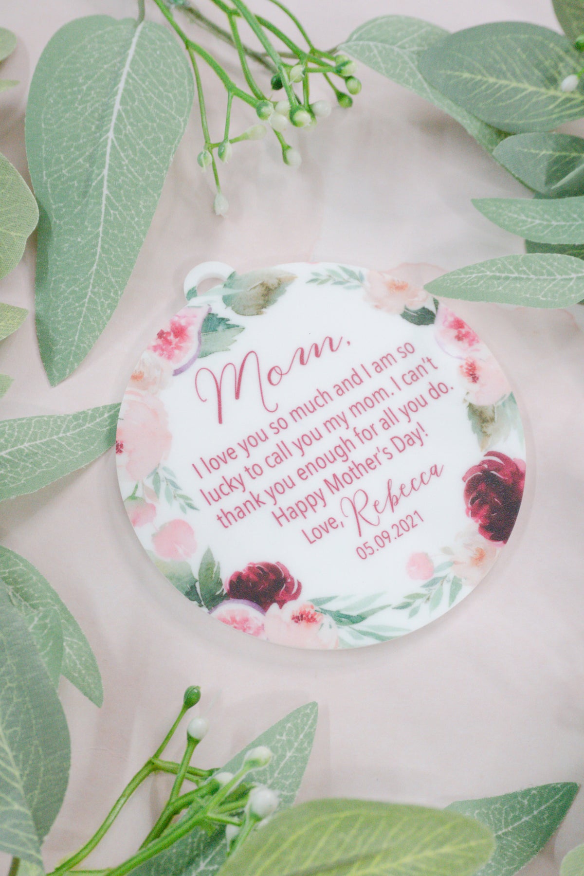 Happy Mother's Day Custom Ornament