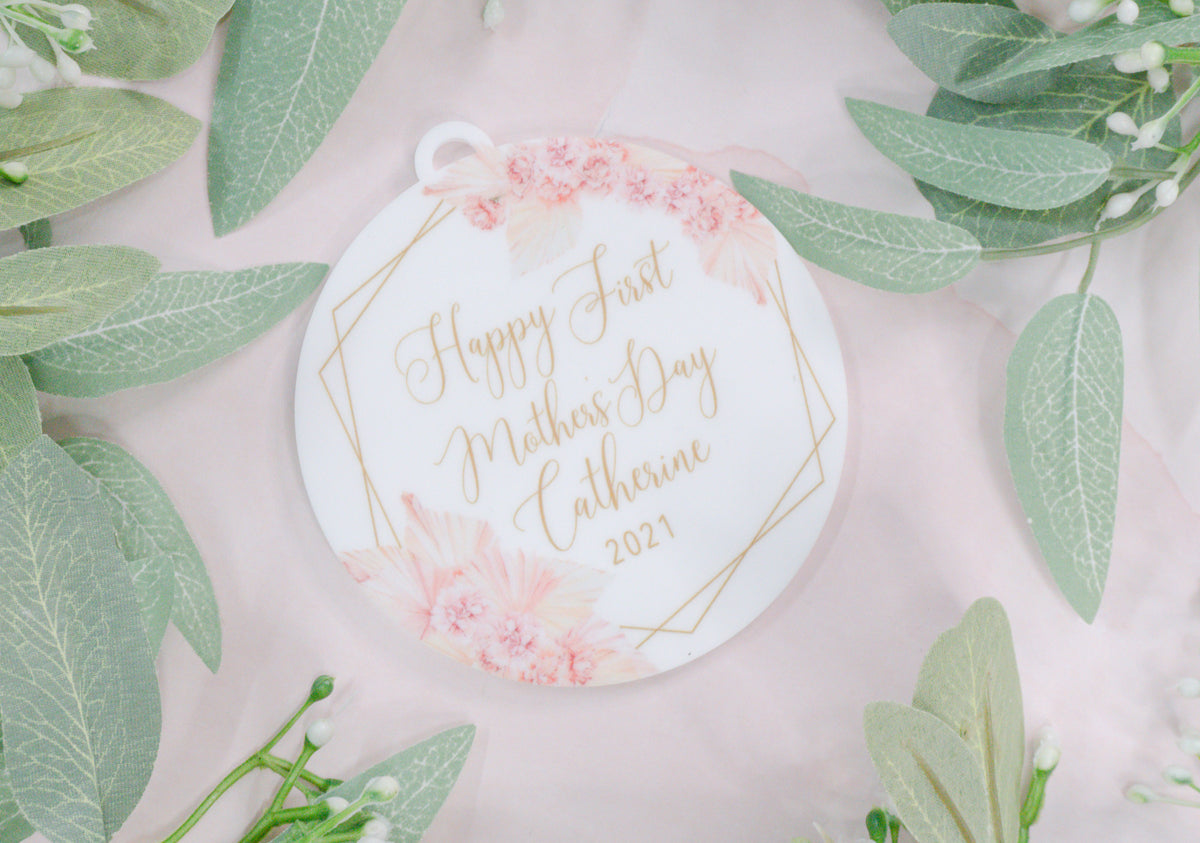 Happy First Mother&#39;s Day Custom Ornament