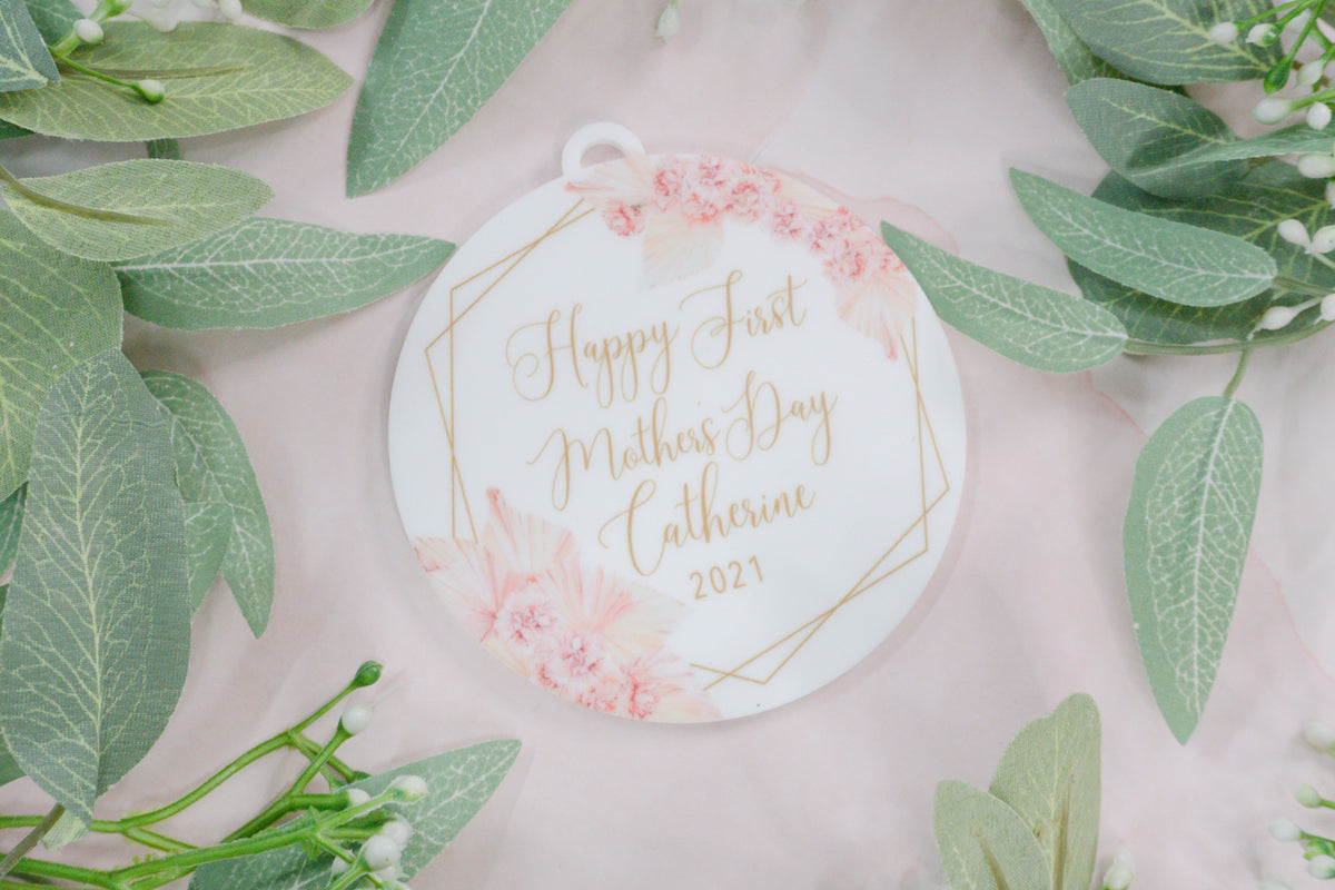 Happy First Mother&#39;s Day Custom Ornament