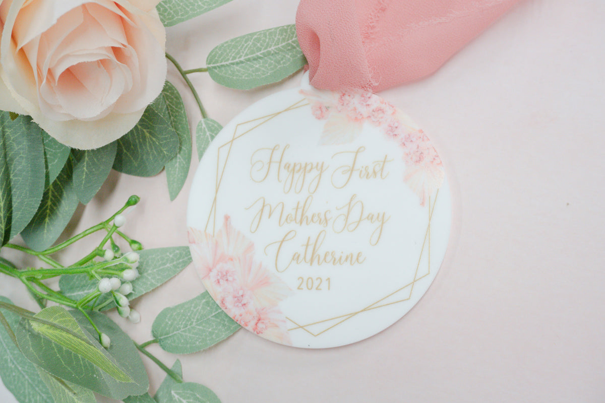 Happy First Mother&#39;s Day Custom Ornament