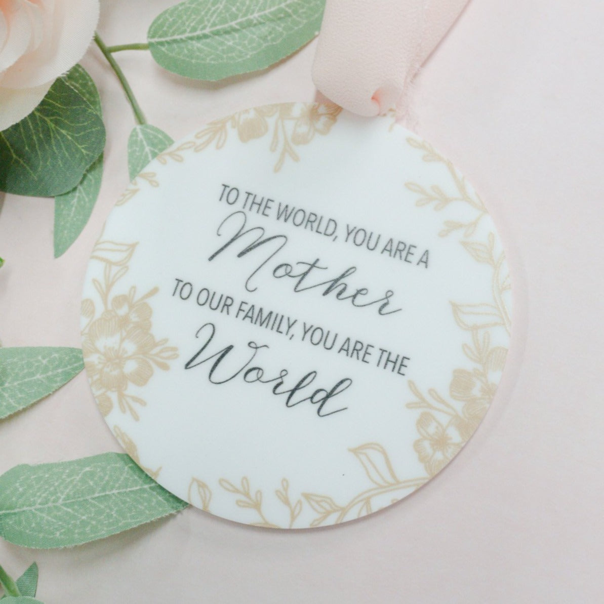 Mom You Are The World Ornament