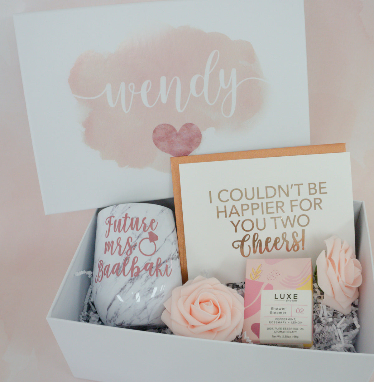 Happy for You Two Engagement Gift Box