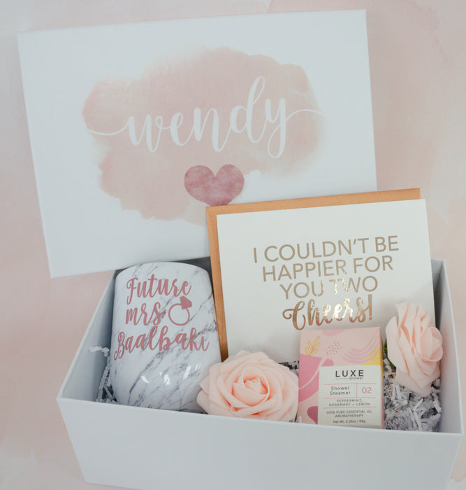 Happy for You Two Engagement Gift Box