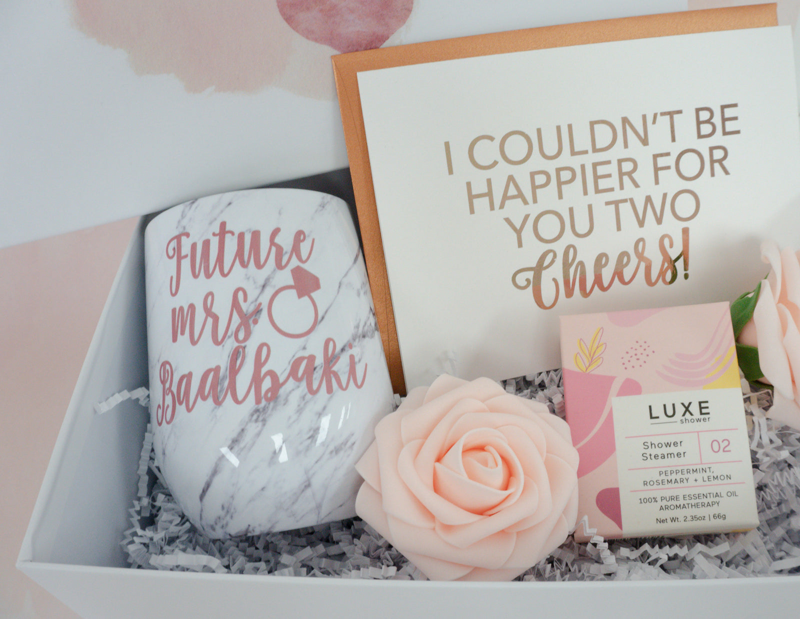 Happy for You Two Engagement Gift Box