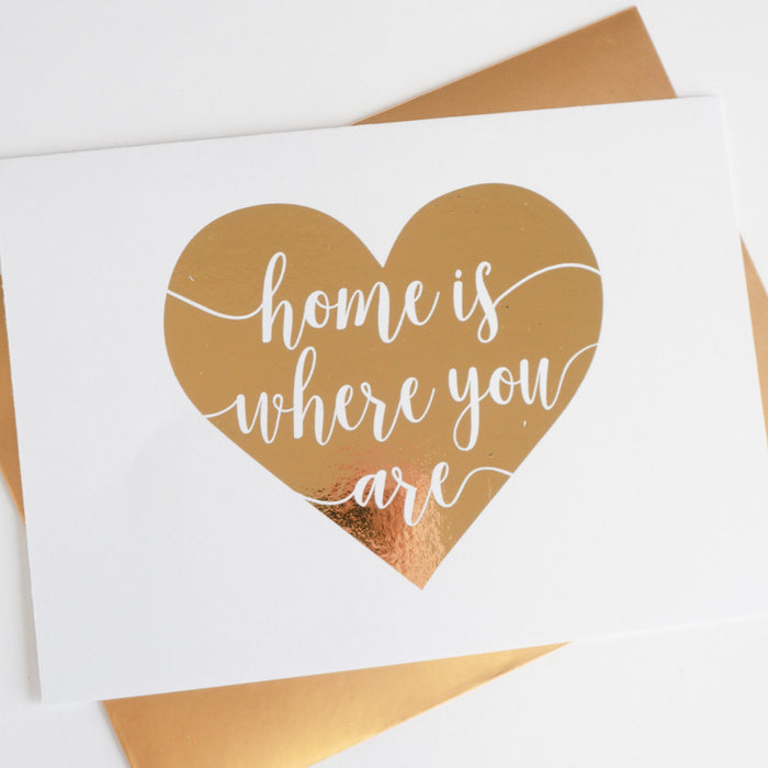 Home is Where You Are Foiled Card & Envelope
