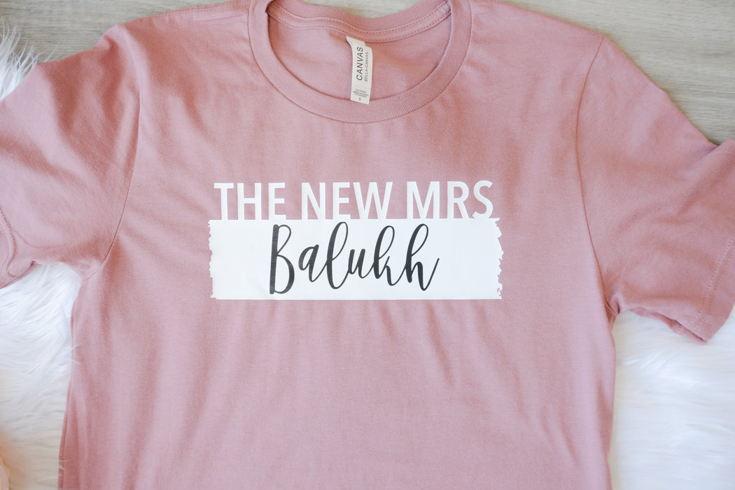 Personalized The New Mrs Shirt