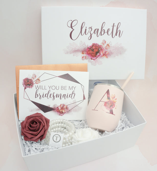 Fall Themed Bridesmaid Proposal Deluxe Gift Box