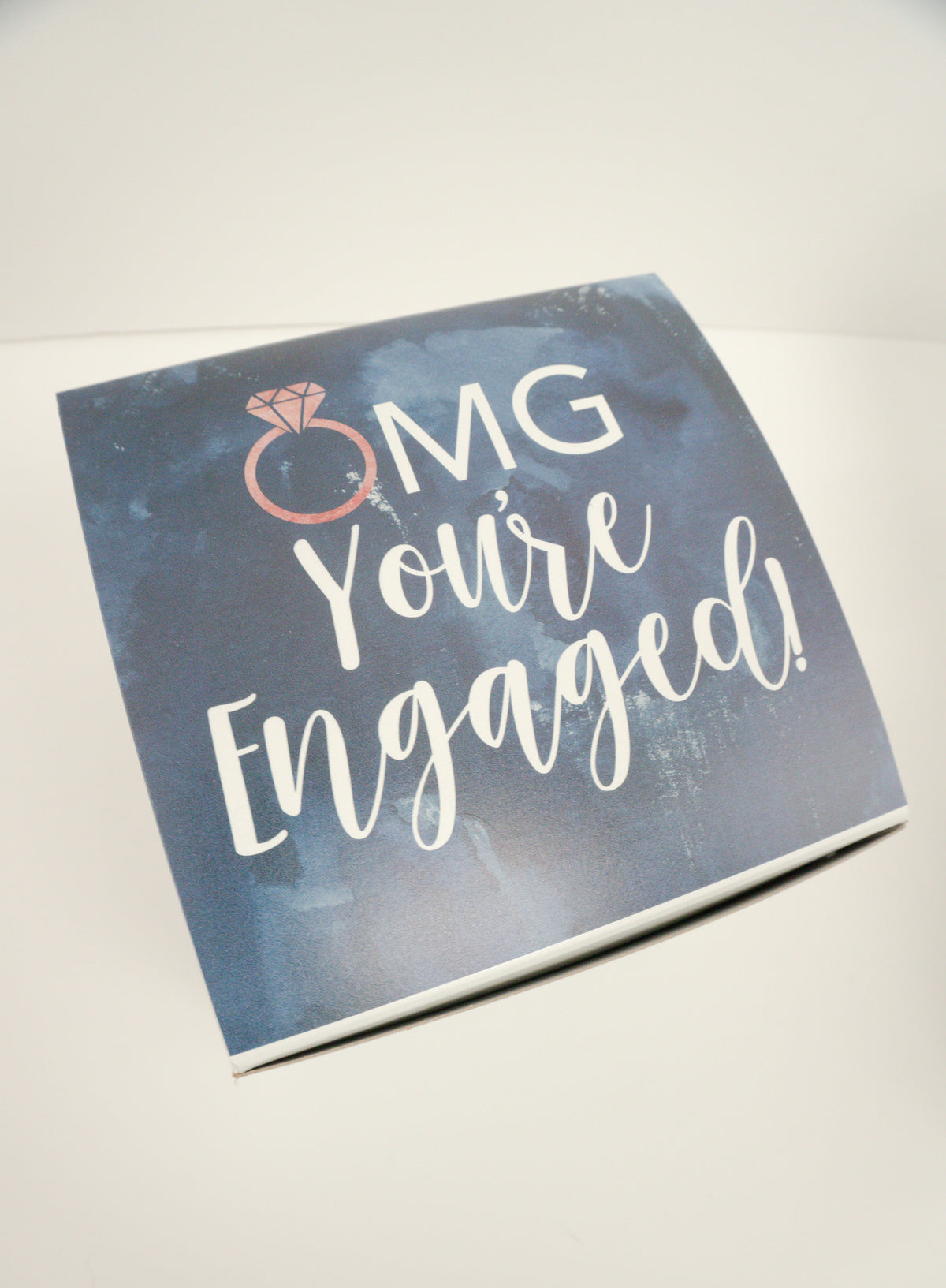 OMG You're Engaged Navy Engagement Gift Box