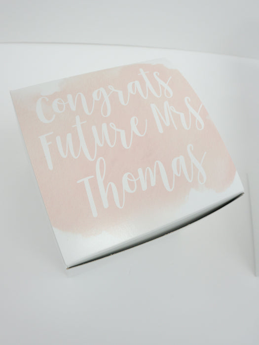 Congrats Future Mrs Pink Engagement Gift Box