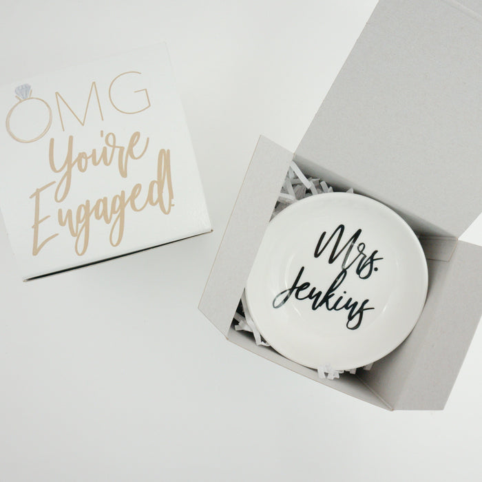Ring Dish Engagement Gift Box