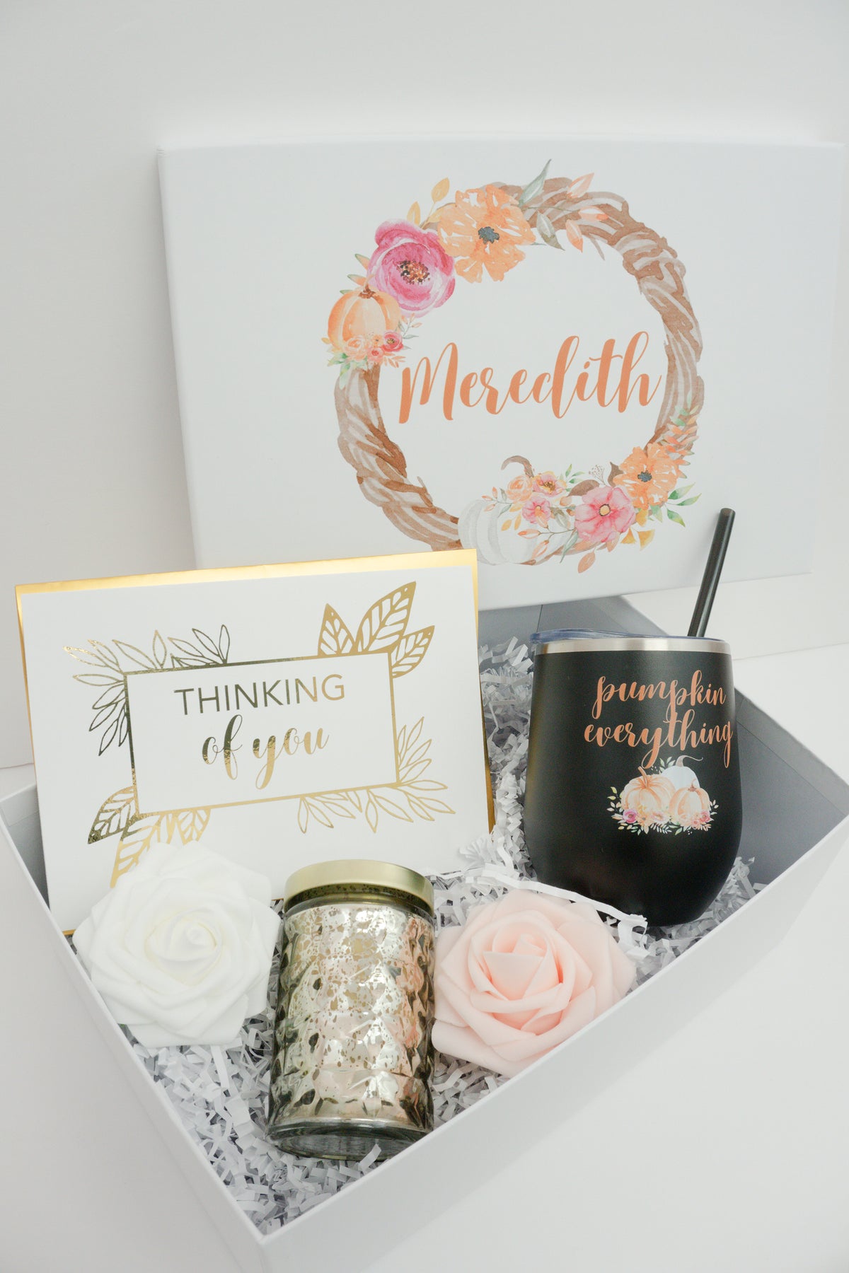 Fall Wreath Thinking of You Gift Box