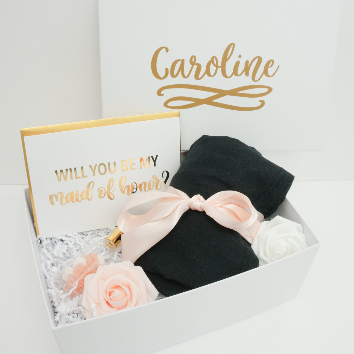 Maid of Honor Proposal Gift Box with Pajamas