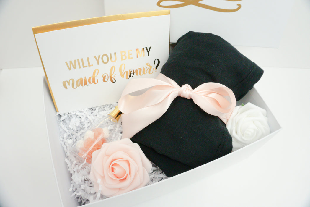 Maid of Honor Proposal Gift Box with Pajamas
