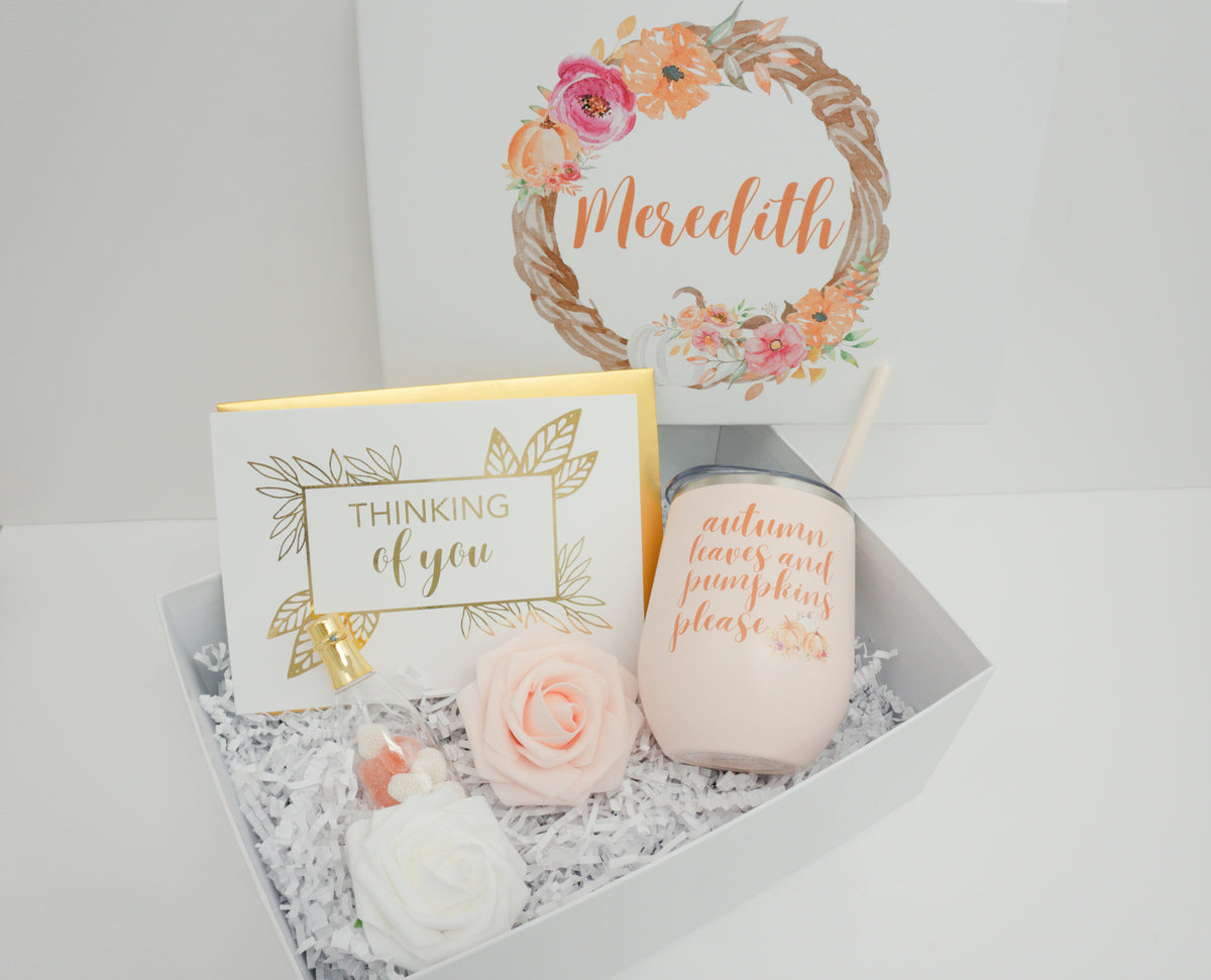 Fall Wreath Thinking of You Gift Box