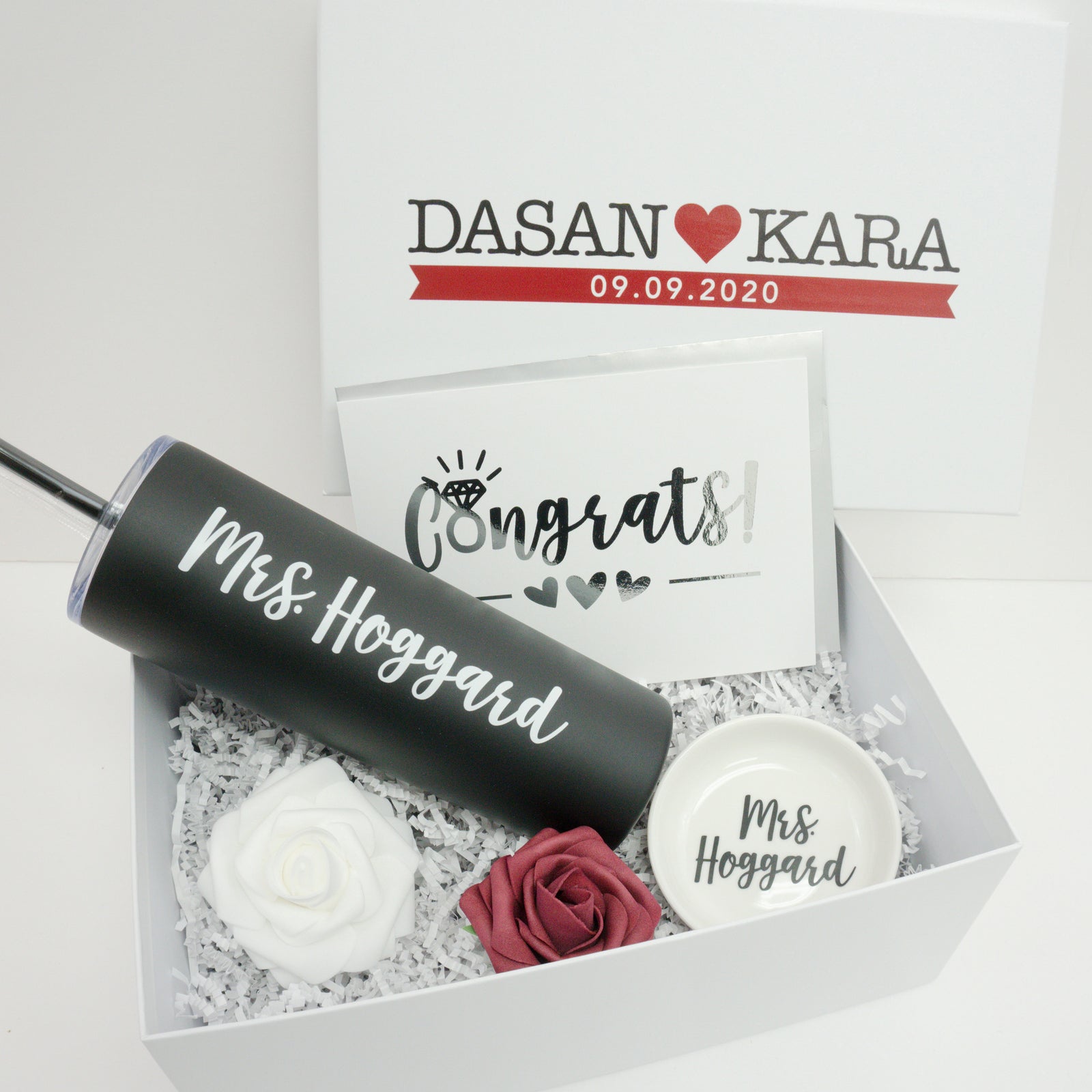Congrats Engagement Gift Box with Ring Dish