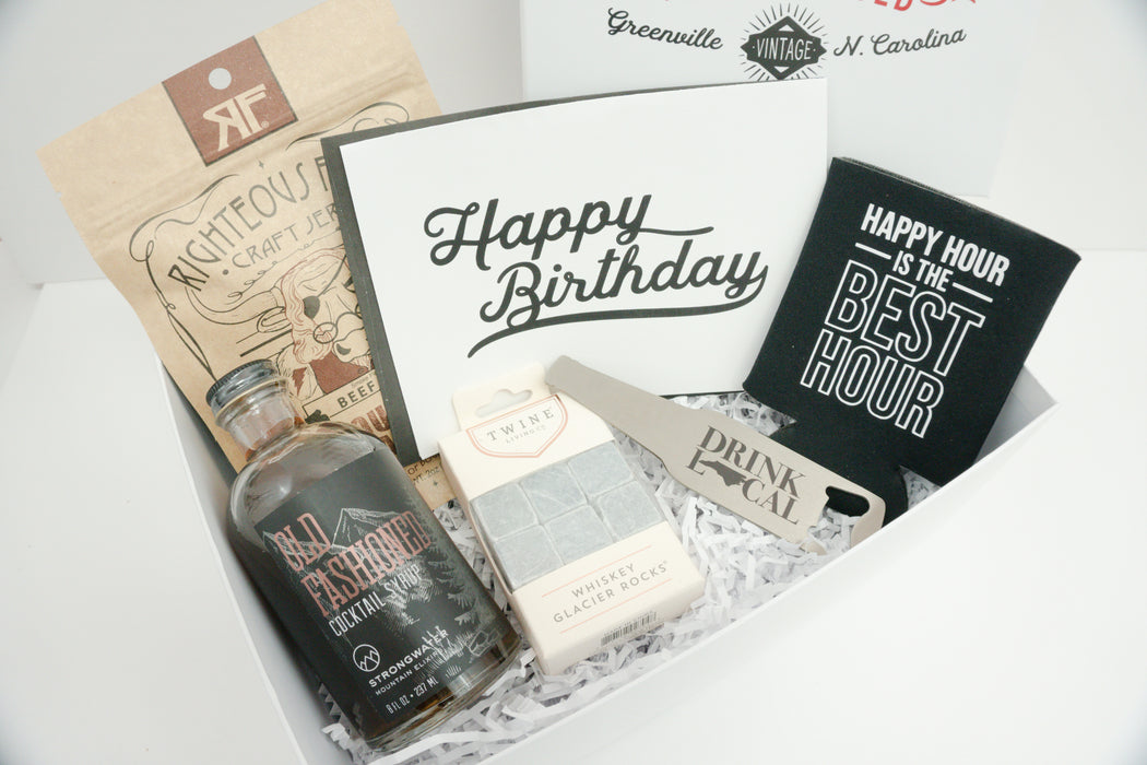 Happy Birthday to the Best Husband Ever Whiskey-Themed Gift Box
