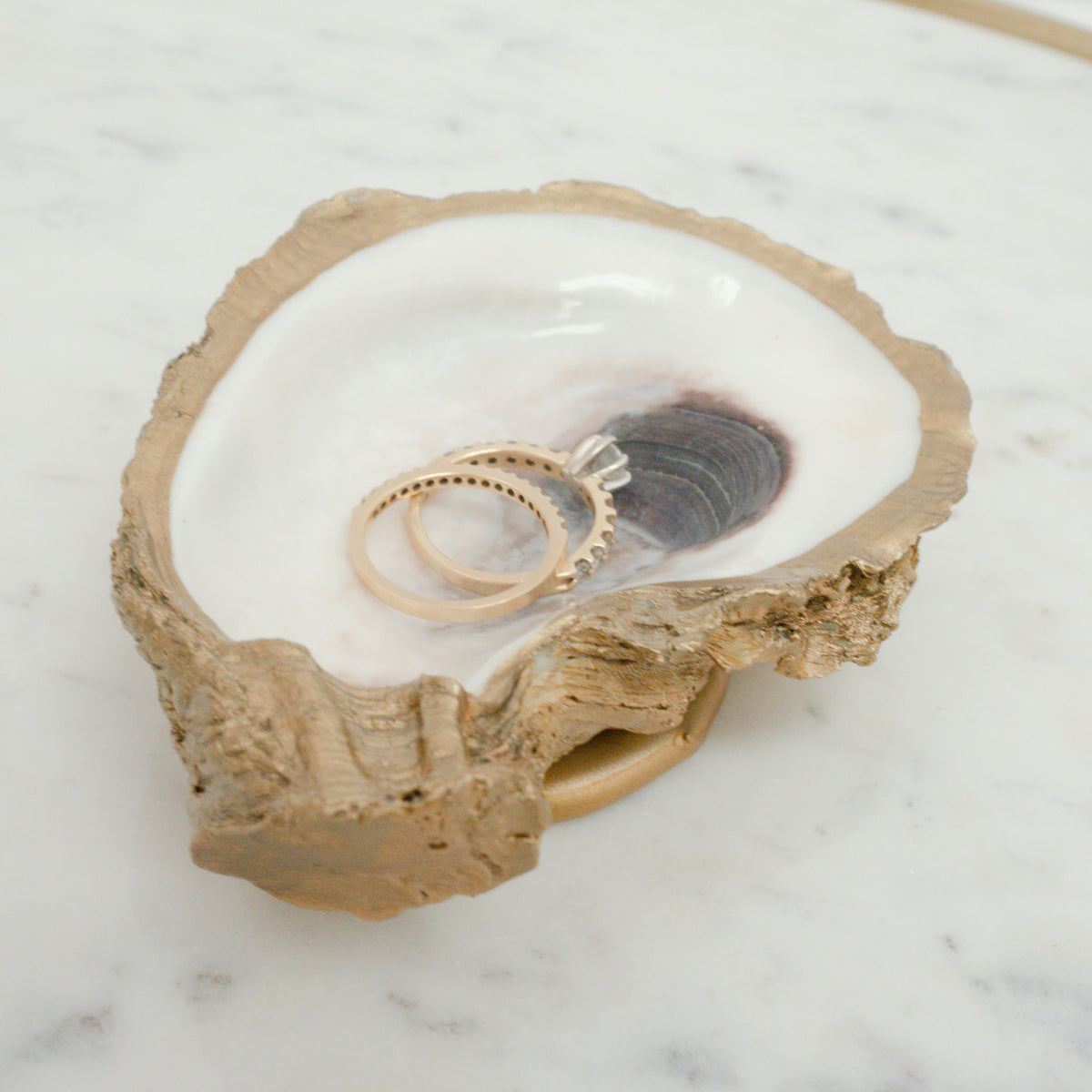 Oyster Jewelry Ring Dish