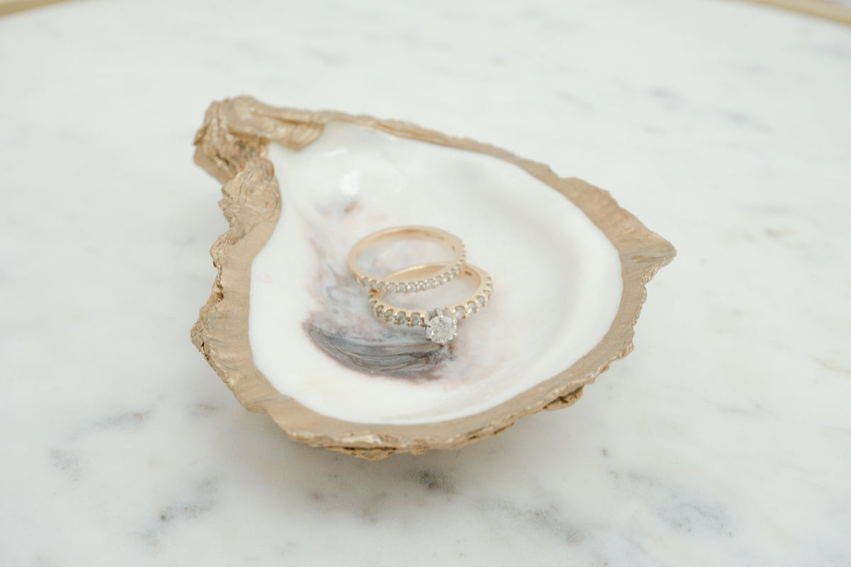 Oyster Jewelry Ring Dish