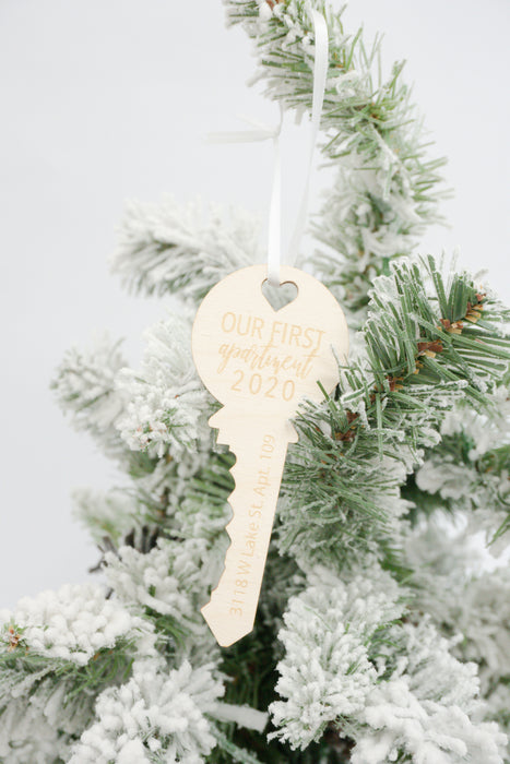 Our First Apartment Personalized Engraved Christmas Ornament