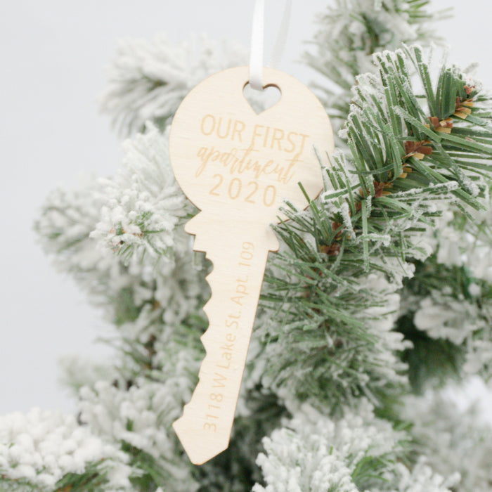 Our First Apartment Personalized Engraved Christmas Ornament